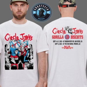Circle Jerks With Gorilla Biscuits And Negative Approach At Observatory North Park In San Diego CA On September 04 2025 Unisex T-Shirt