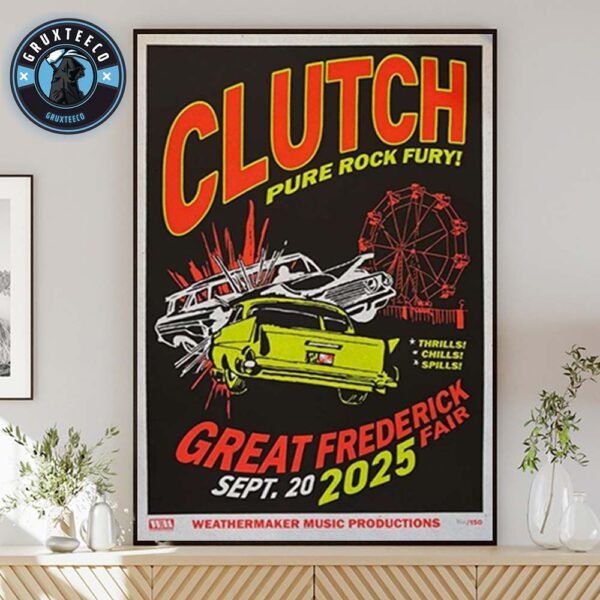 Clutch For pure Rock fury At The Great Frederick Fair In Frederick Maryland On September 20 2025 Home Decor Poster Canvas
