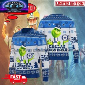 Dallas Cowboys NFL Grinch Personalized Christmas Gift Holiday 2025 Ugly Sweater