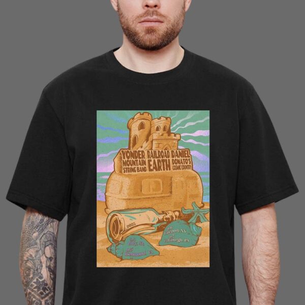 Daniel Donato With Yonder Mountain String Band And Railroad Earth For Tour schedule On September 04 To 07 2025 Unisex T-Shirt