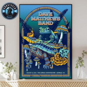 Dave Matthews Band Live Concert At The Gorge Amphitheatre In George WA On August 31 2025 Home Decor Poster Canvas