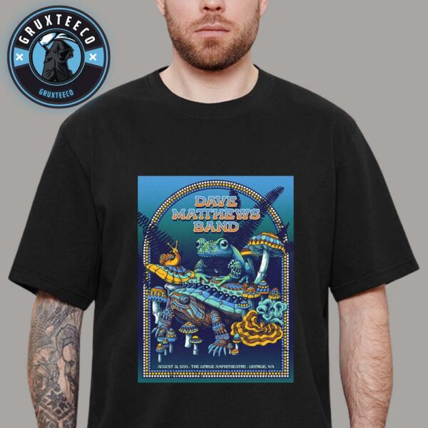Dave Matthews Band Live Concert At The Gorge Amphitheatre In George WA On August 31 2025 Unisex T-Shirt