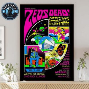 Deadbeats And Zeds Dead For Arena Of Intergalactic Happiness At Wintrust Arena In Chicago IL On December 12 2025 Home Decor Poster Canvas