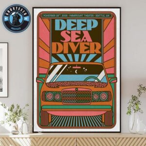 Deep Sea Diver Live Show Music At paramount Theater In Seattle WA On November 28 2025 Home Decor Poster Canvas