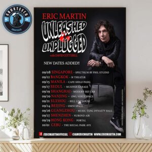 Eric Martin With Guitarist David Cotterill For Unleashed And Unplugged Tour Schedule On September And Octorber 2025 Home Decor Poster Canvas
