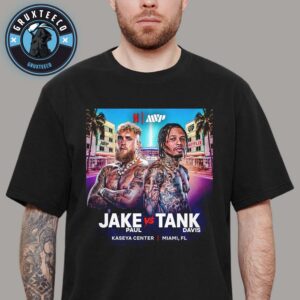 Face To Face Jake Paul Vs Tank Davis At Kaseya Center In Miami FL On November 14 2025 Unisex T-Shirt