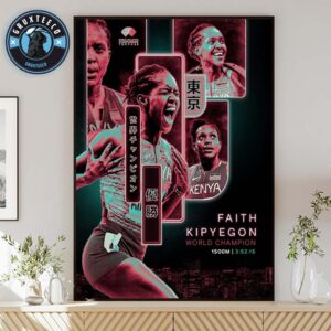Faith Kipyegon Of Kenya For World Athletics Championships In The Olympics 2025 Home Decor Poster Canvas
