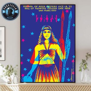 Festival Of Rock Poster At Hall Of Flowers Golden Gate Park In San Francisco On Octorber 18 2025 Home Decor Poster Canvas