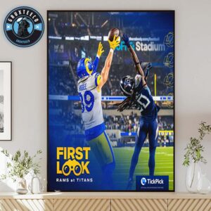 First Road Game Of Los Angeles Rams In NFL Regular Season 2025 Home Decor Poster Canvas