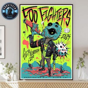 Foo Fighters At Black Cat In Washington DC On September 21 2025 Home Decor Poster Canvas