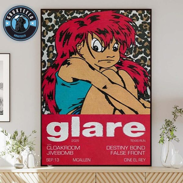 Glare Live Show Music At Cine El Rey In McAllen Texas On September 13 2025 Home Decor Poster Canvas