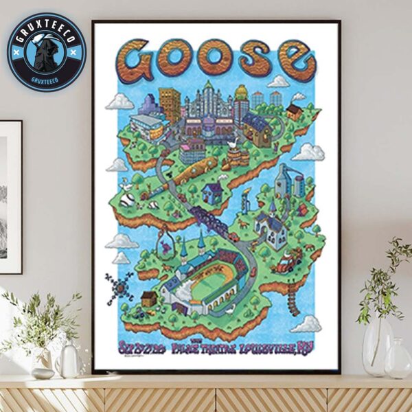 Goose Live Concert At The Palace Theatre In Louisville KY On September 23 And 24 2025 Home Decor Poster Canvas
