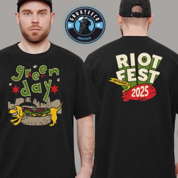 Green Day For Riot Fest On September 21 2025 Unisex T-Shirt