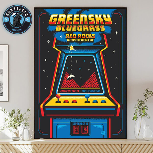 Greensky Bluegrass At Red Rocks Amphitheatre In Morrison Colorado On September 13 2025 Home Decor posster Canvas