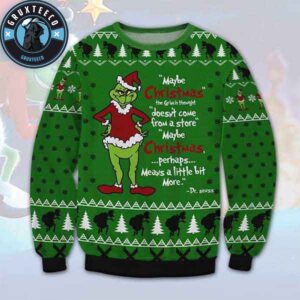 Grinch Maybe Christmas The Grinch Thought 2025 Ugly Christmas Sweater