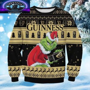 Guinness Grinch Ugly Christmas Sweater