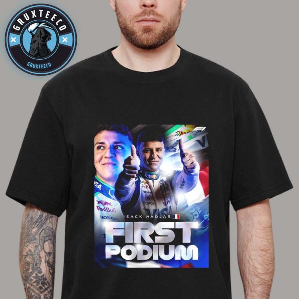 Isack Hadjar Takes First Podium In F2 2025 Unisex T-Shirt