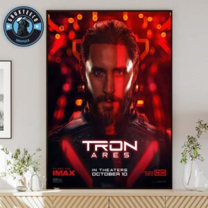 Jared Leto Will Appear In The Movie Tron Ares Which Opens On October 10 2025 Home Decor Poster Canvas