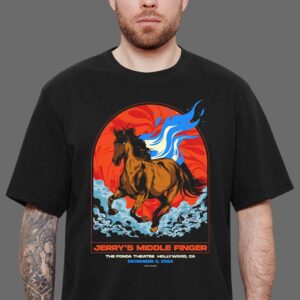 Jerrys Middle Finger Live Concert At The Fonda Theatre In Hollywood CA On December 6 2025 Unisex T-Shirt