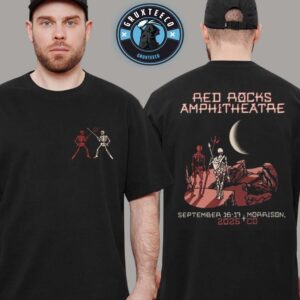 Johnny Blue Skies And Dark Clouds At Red Rocks Amphitheatre In Morison Co On September 16 And 17 2025 Unisex T-Shirt