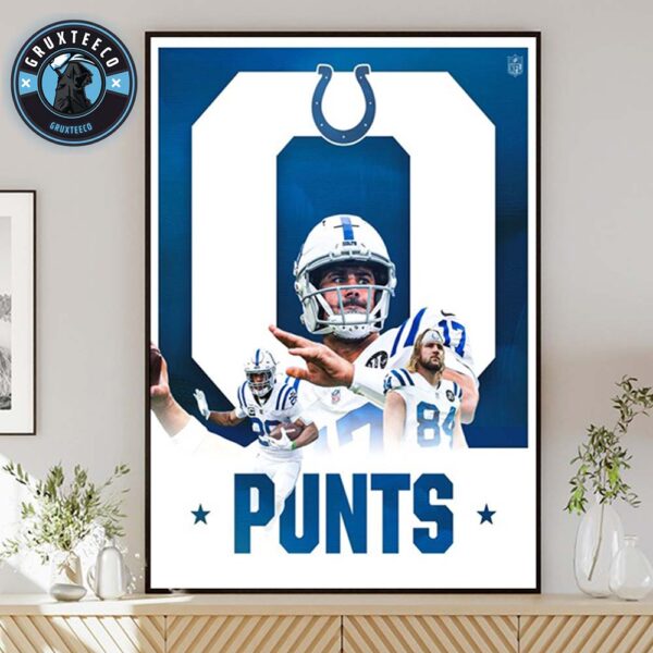 Jonathan Taylor Of Indianapolis Colts With Punts On NFL 2025 Home Decor Poster Canvas