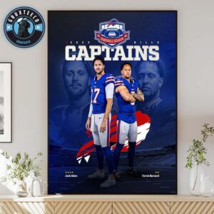 Josh Allen And Terrel Bernard Lead Buffalo Bills 2025 Home Decor Poster Canvas