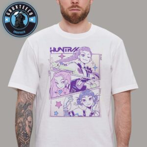 KPop Demon Hunters Huntrix Oversized Faded T-Shirt