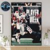 Keon Coleman Of Bufalo Bills With 112 receiving yards And 1 touchdown In NFL Regular Season 2025 Home Decor Poster Canvas
