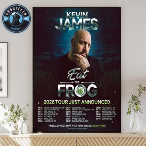 Kevin James Eat The Frog For Just Announged Tour Sechdule 2026 Home Decor Poster Canvas