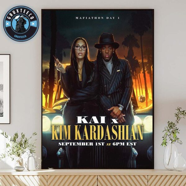 Kim And Kardashian For Live Stream Mafiathon On September 1 2025 Home Decor Poster Canvas