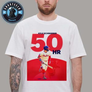 Kyle Schwarber Hits 50 Home Runs MLB 2025 Unisex T-Shirt