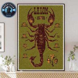 La Lom For Southern Euro Tour Sechdule On November 2025 Home Decor Poster Canvas