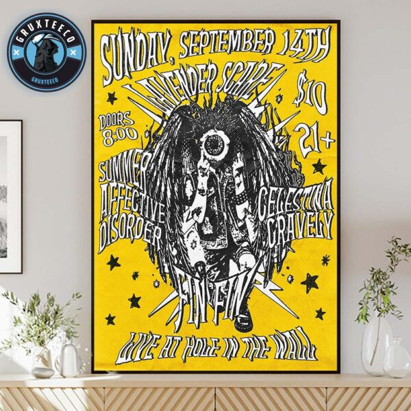 Lavender Scare And Summer Affective  With Celestina Gravely And Fan Fun For Live Hold In The Wall On September 14 2025 Home Decor Poster Canvas