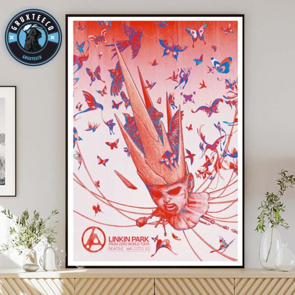 Linkin Park From Zero World Tour At Climate Pledge Arena In Seattle WA On September 24 2025 Home Decor Poster Canvas
