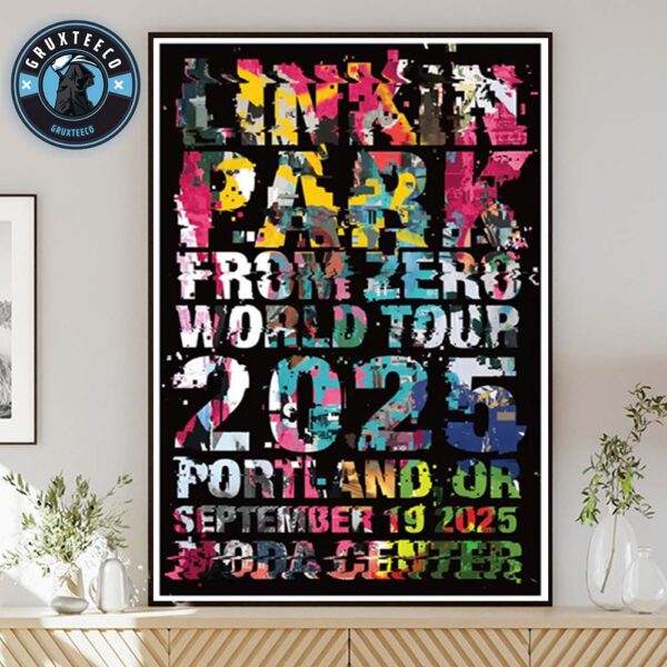 Linkin Park From Zero World Tour At Moda Center In Portland OR On September 19 2025 Home Decor Poster Canvas