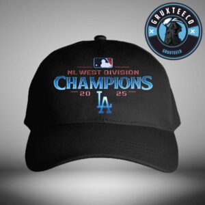 Los Angeles Dodgers For NL West Division Champions MLB 2025 Classic Cap Hat