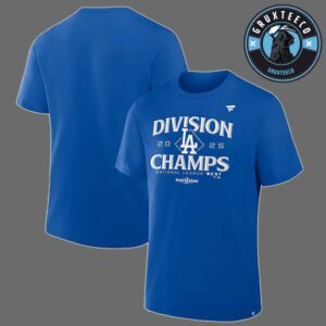 Los Angeles Dodgers For NL West Division Champions MLB 2025 Unisex T-Shirt
