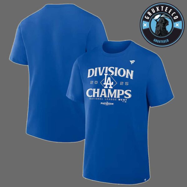 Los Angeles Dodgers For NL West Division Champions MLB 2025 Unisex T-Shirt