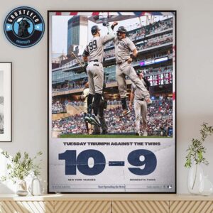 MLB Matching New York Yankees For Tuesday Triumph Against The Minnesota Twins On September 16 2025 Home Decor Poster Canvas