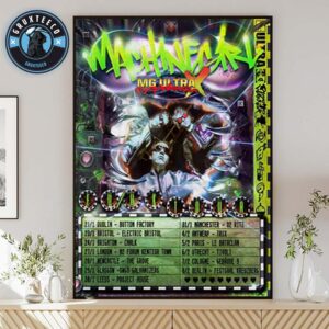 Machine Girl Tour Sechdule Europe And UK 2026 Home Decor Poster Canvas