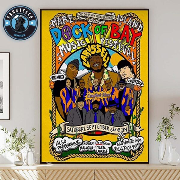 Mare Island Dock Of Bay Music Festival At 860 Nimitz Ave In Vallejo CA On September 6 2025 Home Decor Poster Canvas