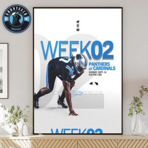 Matchup Carolina Panthers VS Arizona Cardinals At NFL Regular Season Week 2 In Arizona Cardinals Home Field On September 14 2025 Home Decor Poster Canvas