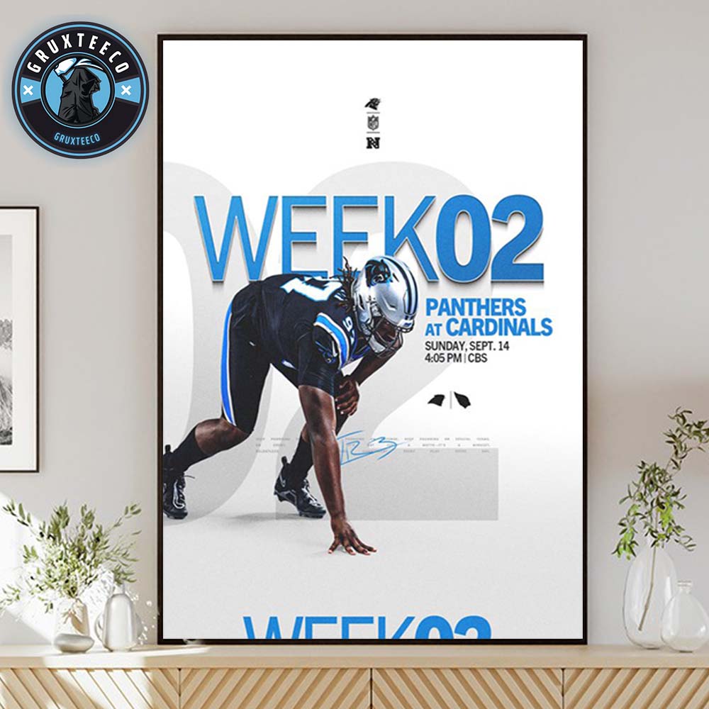 Matchup Carolina Panthers VS Arizona Cardinals At NFL Regular Season Week 2 In Arizona Cardinals Home Field On September 14 2025 Home Decor Poster Canvas