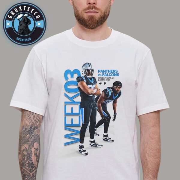 Matchup Caronina Panthers VS Atlanta Falcons For NFL Week 3 On September 21 2025 Unisex T-Shirt