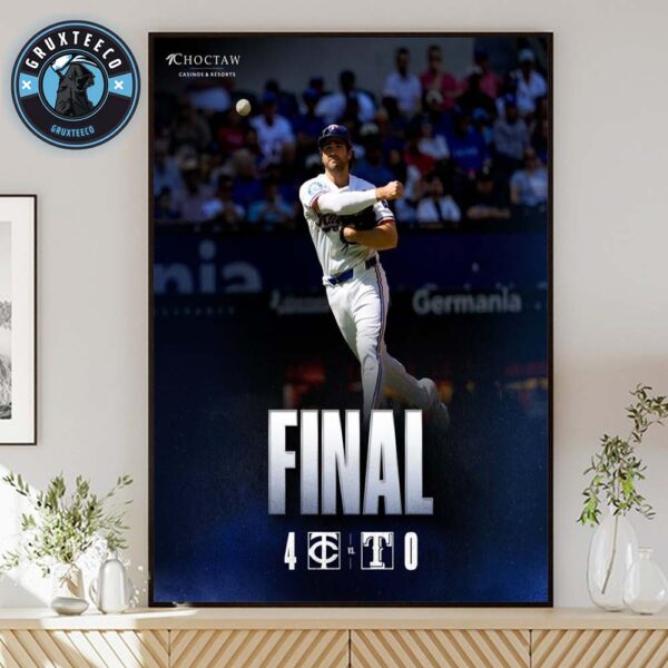 Matchup Minnesota Twins Vs Texas Rangers For MLB Regular Season At Globe Life Field In Arlington Texas On September 26 2025 Home Decor Poster Canvas