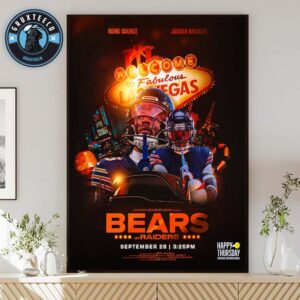 NFL Matchup Chicago Bears Vs Las Vegas Raiders At Fabulous Las Vegas In Las Vegas On september 28 2025 Home Decor Poster Canvas
