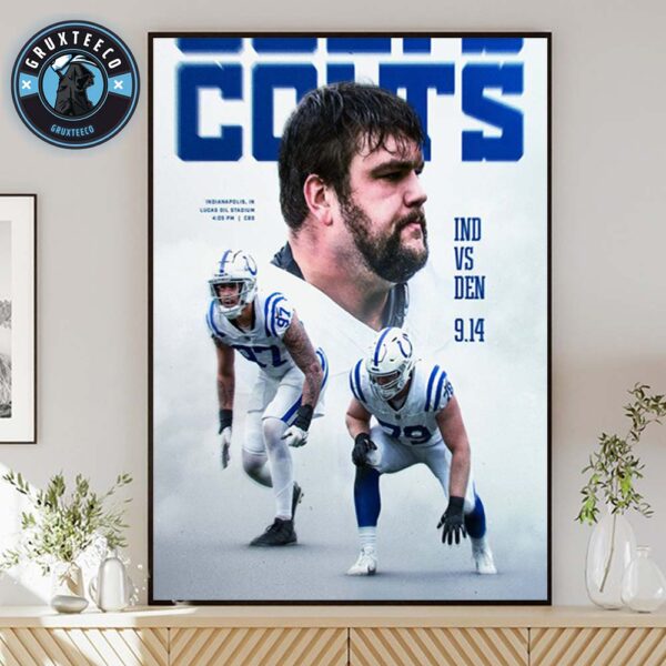 NFL Matchup Indianapolis Colts VS Denver Broncos At Lucas Oil Stadium In Indianapolis IN On  September 14 2025 Home Decor Poster Canvas