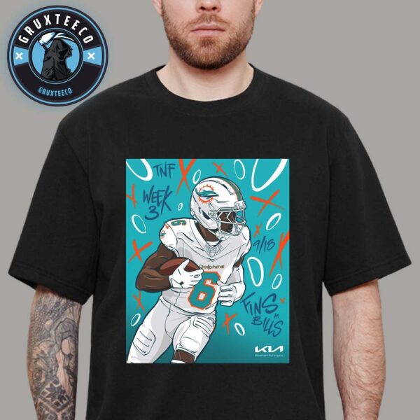 NFL Matchup Miami Dolphins Vs Buffalo Bills For TNF Week 3 On September 18 2025 Unisex T-Shirt