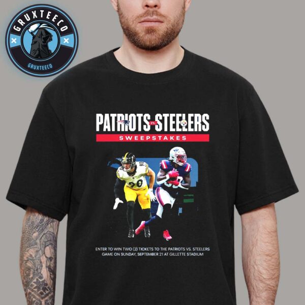 NFL Matchup New England Patriots VS Pittsburgh Steelers At Gillette Stadium In Foxborough Massachusetts On September 21 2025 Unisex T-Shirt