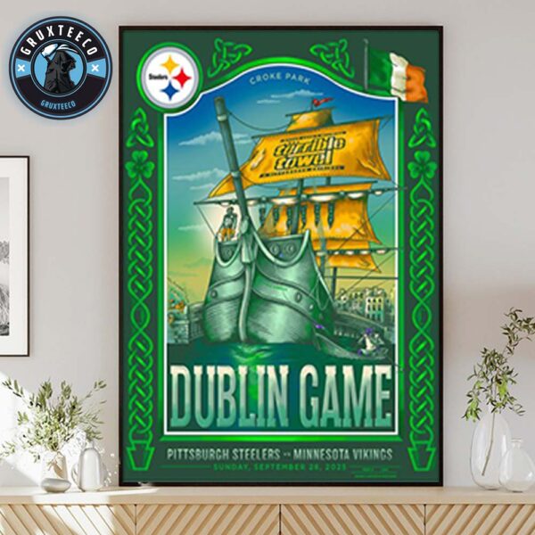 NFL Matchup Pittsburgh Steelers Vs Minnesota Vikings Gameday 2025 Home Decor Poster Canvas